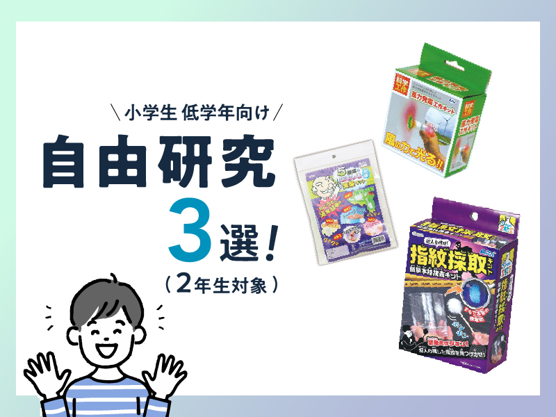 《おすすめ》自由研究3選(2年生対象｜小学生低学年向け)